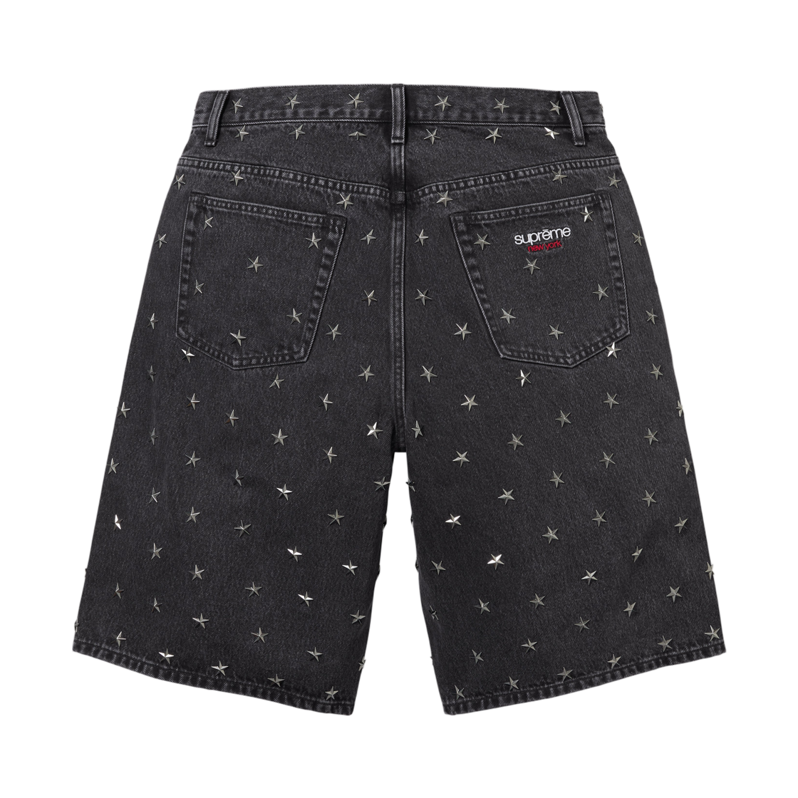 슈프림 스타 스터드 배기 데님 쇼츠 블랙 - 26SS(Supreme Stars Studded Baggy Denim Short Black - 26SS) - 2