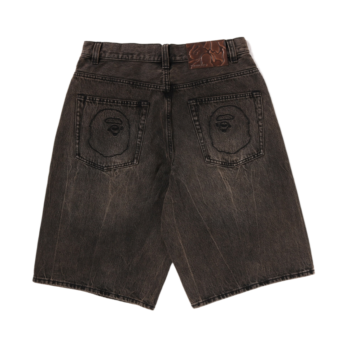 베이프 스타 패치 13온즈 릴렉스드 핏 데님 쇼츠 베이지(BAPE Sta Patch 13oz. Relaxed Fit Denim Shorts Beige) - 2