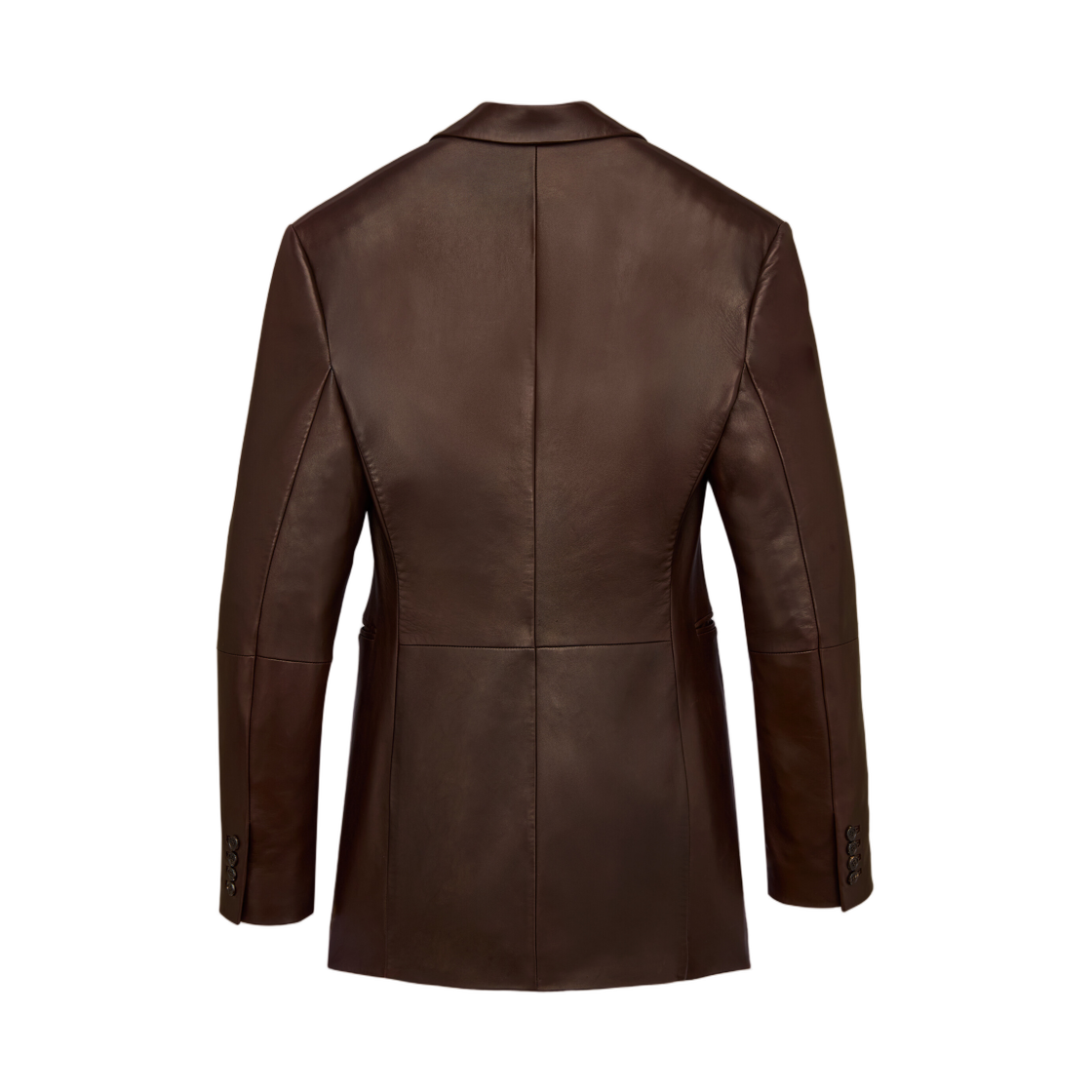 생로랑 자켓 램스킨 마롱 퐁쎄(Saint Laurent Jacket in Lambskin Marron Fonce) - 2