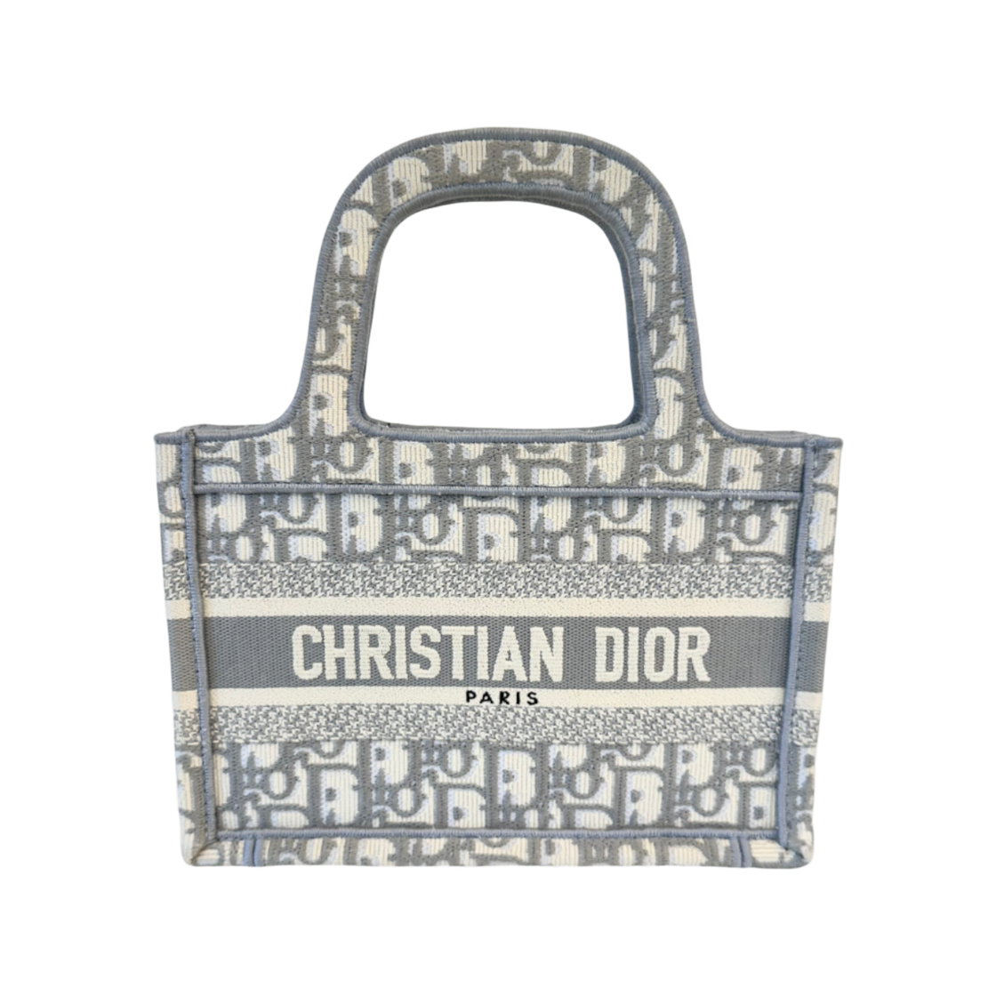 IT79PLFO7N92 Dior Book Tote Mini Gray