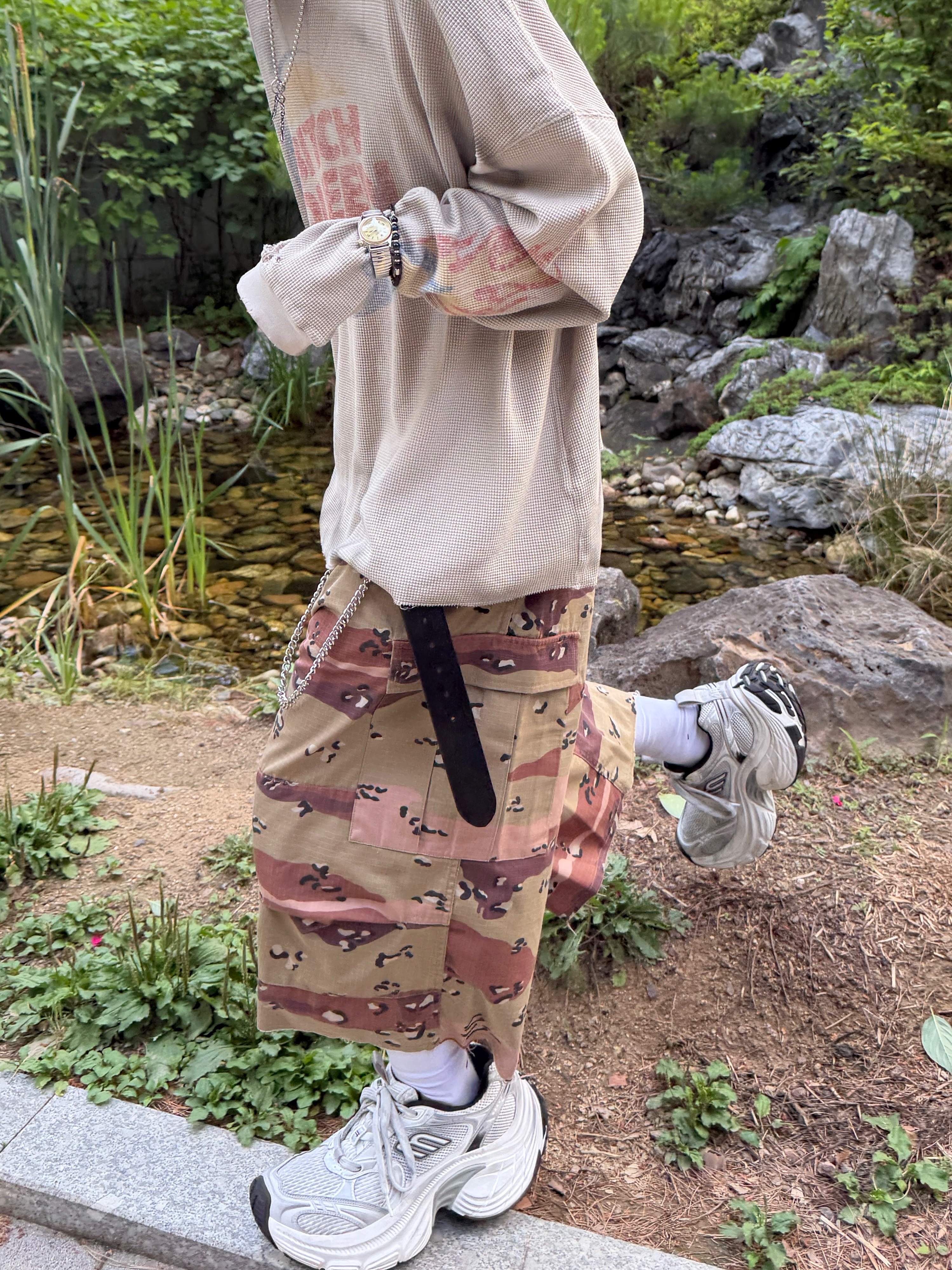 qualisartifexpereo Whopper Longsleeves, qualisartifexpereo Scavenger Shorts 착용 스타일 - 3