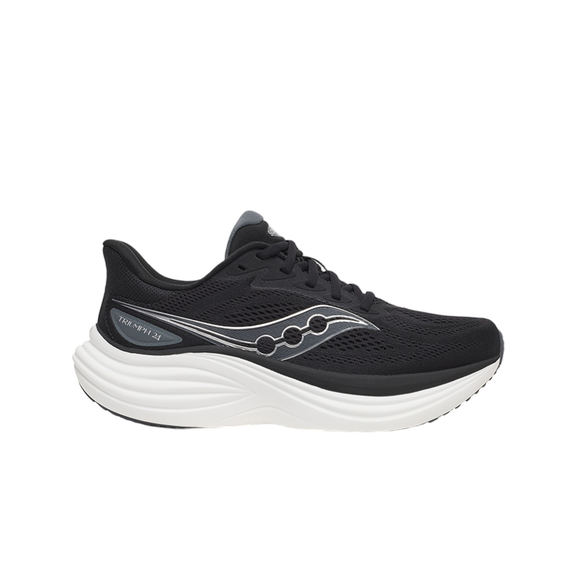 S101894-1002 Saucony Triumph 24 Wide Black Silver