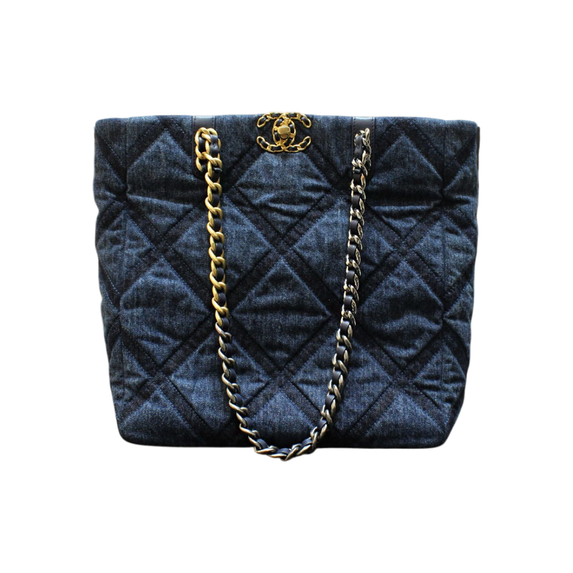 샤넬 19 데님 쇼핑 숄더백 내장칩 AS3519(Chanel 19 Denim Shopping Shoulder Bag Chip AS3519) - 1