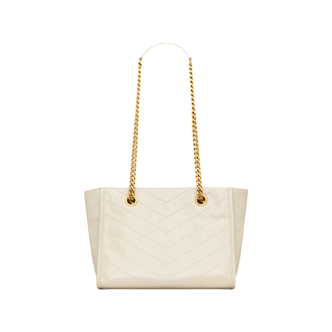 생로랑 니키 스몰 쇼핑백 빈티지 레더 화이트(Saint Laurent Niki Small Shopping in Vintage Leather White) - 2