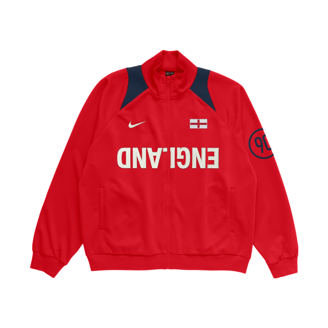 나이키 x 트래비스 스캇 캑터스 잭 잉글랜드 토탈 90 앤섬 자켓 레드 블루(Nike x Travis Scott Cactus Jack England Total 90 Anthem Jacket Red Blue) - 1