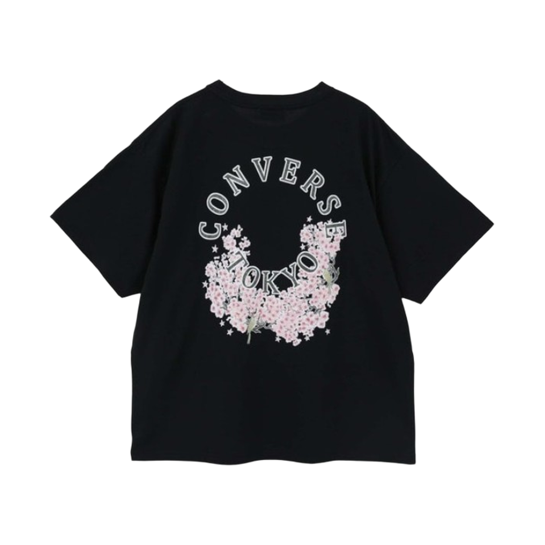 컨버스 도쿄 서클 플라워 로고 티셔츠 블랙(Converse Tokyo Circle Flower Logo T-Shirt Black) - 2