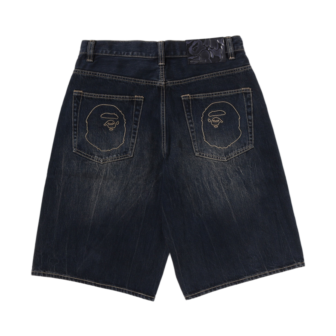 베이프 스타 패치 13온즈 릴렉스드 핏 데님 쇼츠 인디고(BAPE Sta Patch 13oz. Relaxed Fit Denim Shorts Indigo) - 2