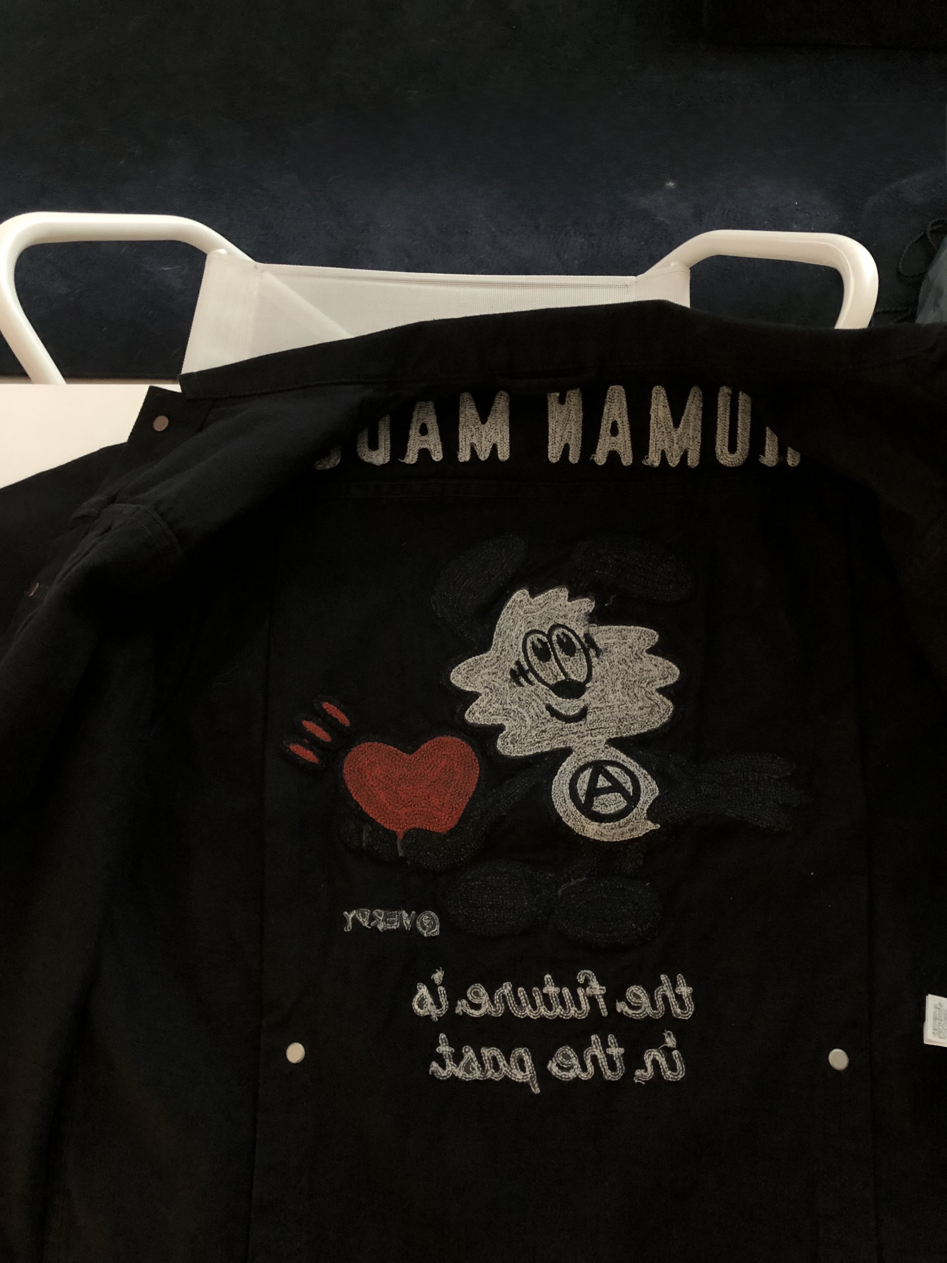 Human Made x Verdy x Lotte Museum Work Jacket Black 착용 스타일 - 2