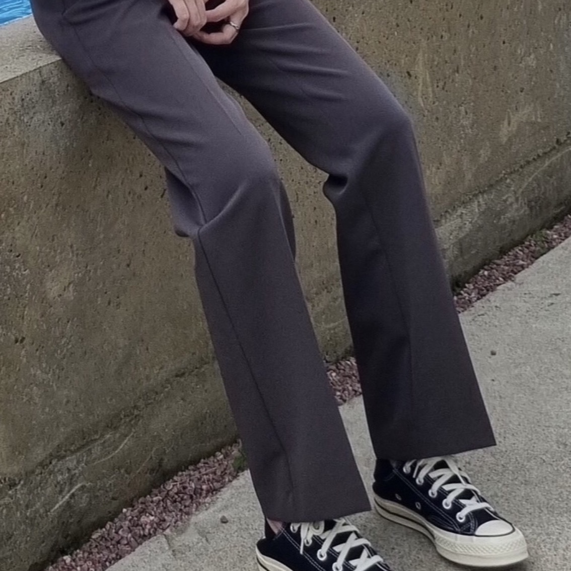 Converse Chuck 70 Ox Black - Standard 착용 스타일