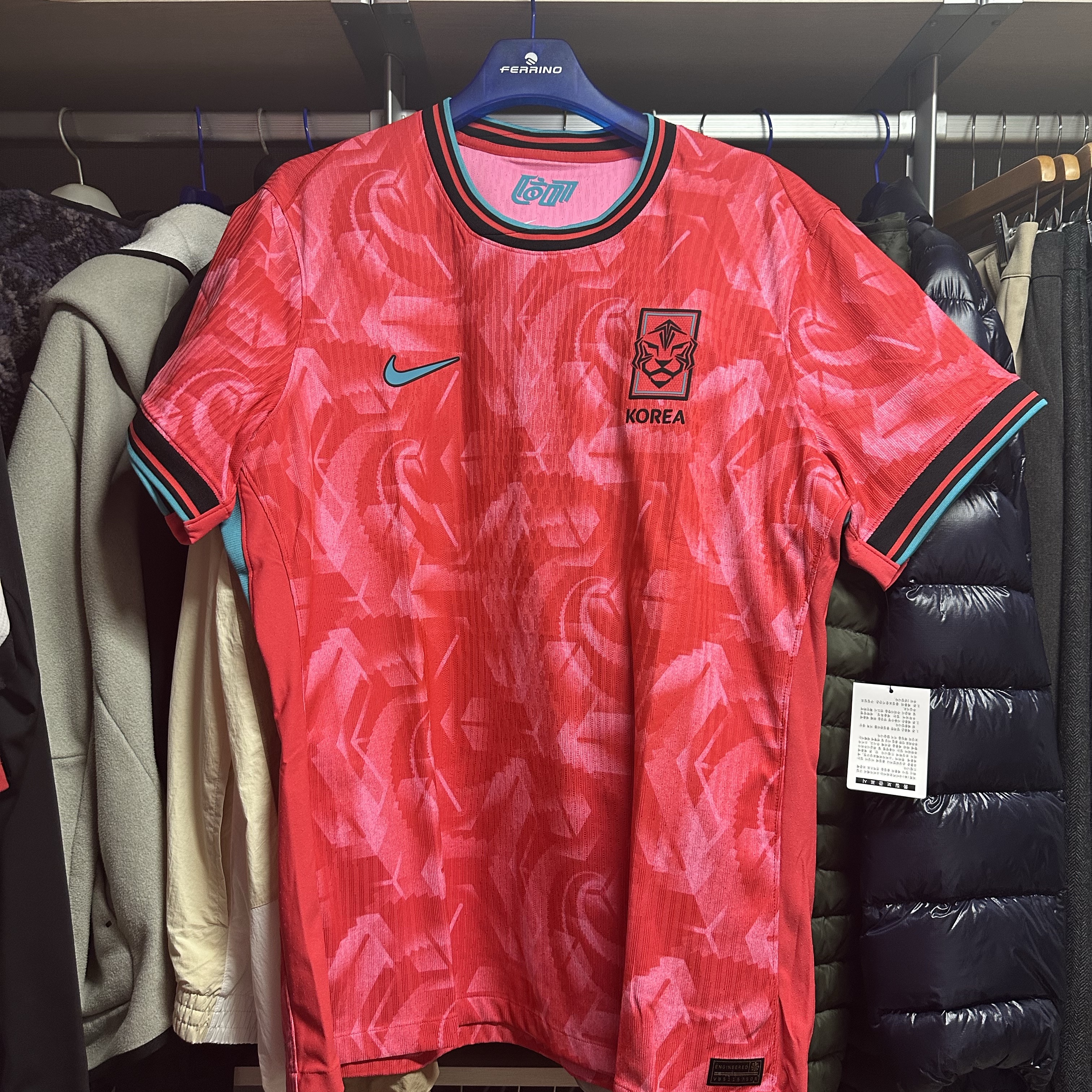 Nike Korea 2024 Dri-Fit ADV Home Jersey Global Red (FJ1192-679) (Non Marking Ver.) 착용 스타일