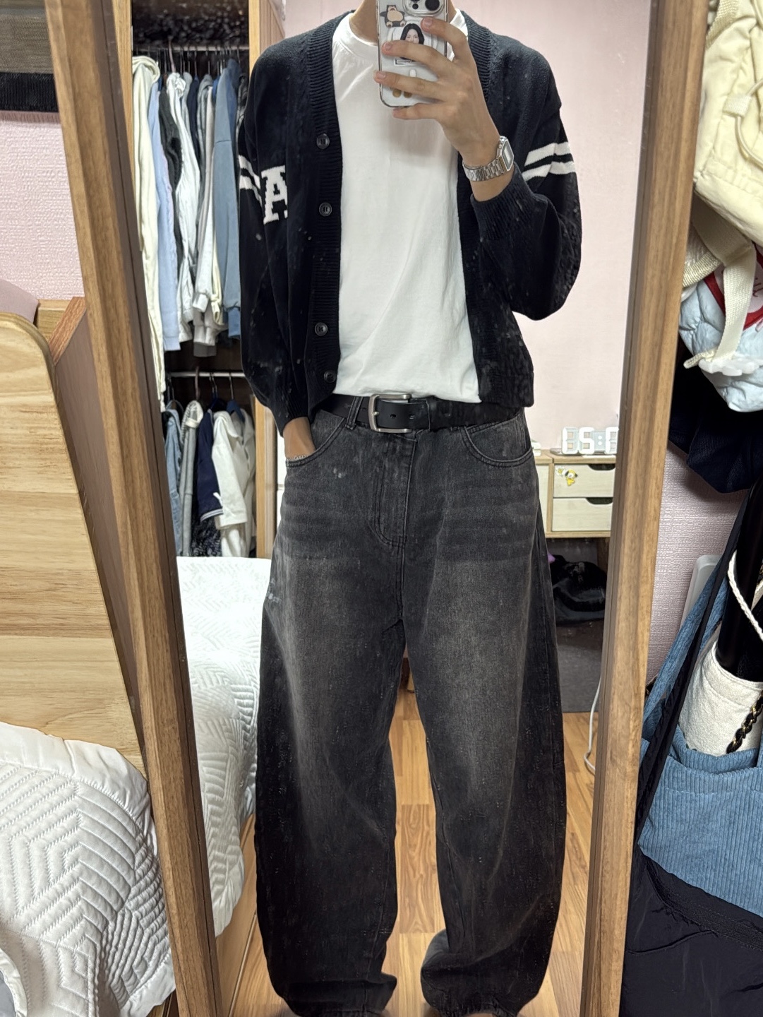 Casio A-158WA-1 착용 스타일