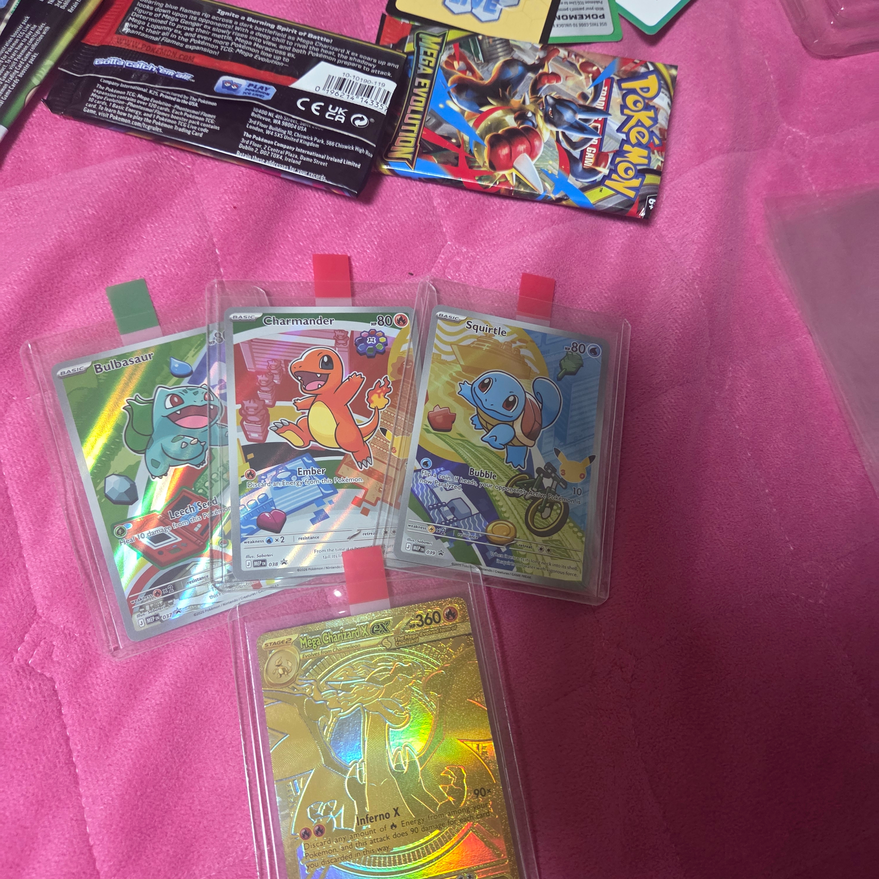 Pokemon TCG Mega Expansion Pack Inferno X Box (Pack of 30/Korean Ver.), Pokemon TCG Mega Charizard X ex MHR Phantasmal Flames (English Ver.) 착용 스타일 - 3