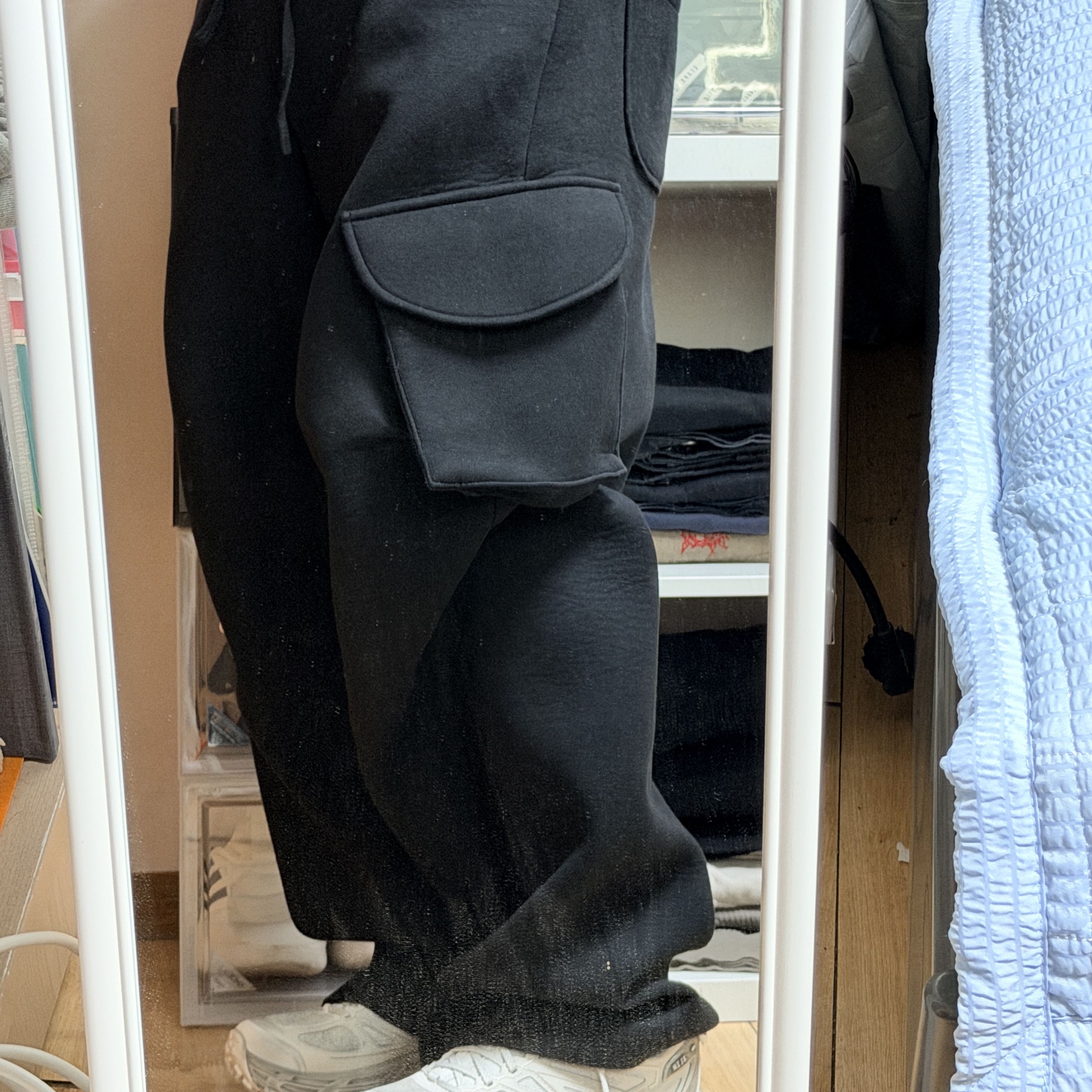 Hoka x Xlim Mafate Speed 2 TS Grey Foam, MJD Washed Ripstop Cargo Pants Sweet Potato 착용 스타일 - 4