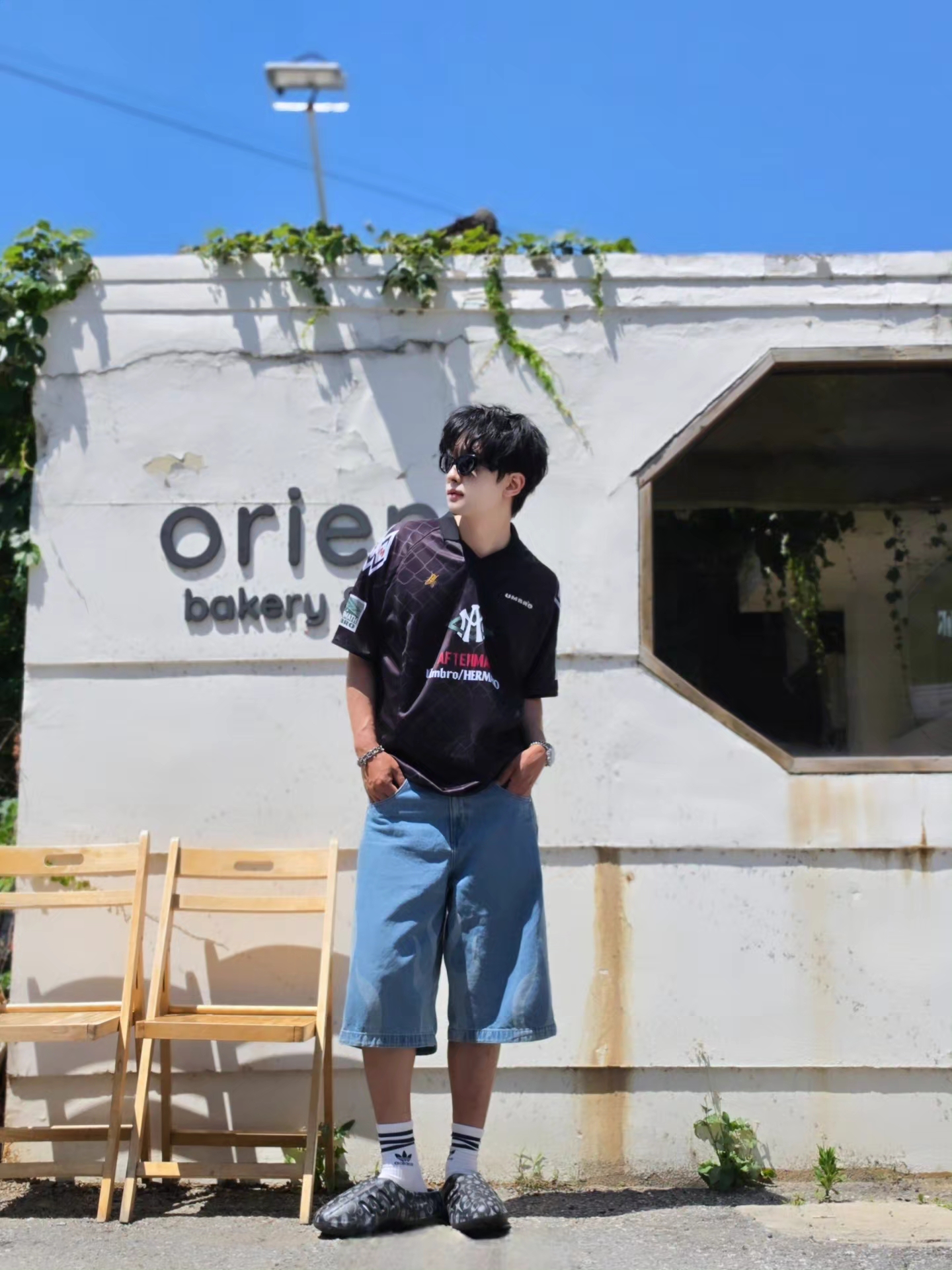 Atm X Umbro Football Jersey Black 착용 스타일 - 3