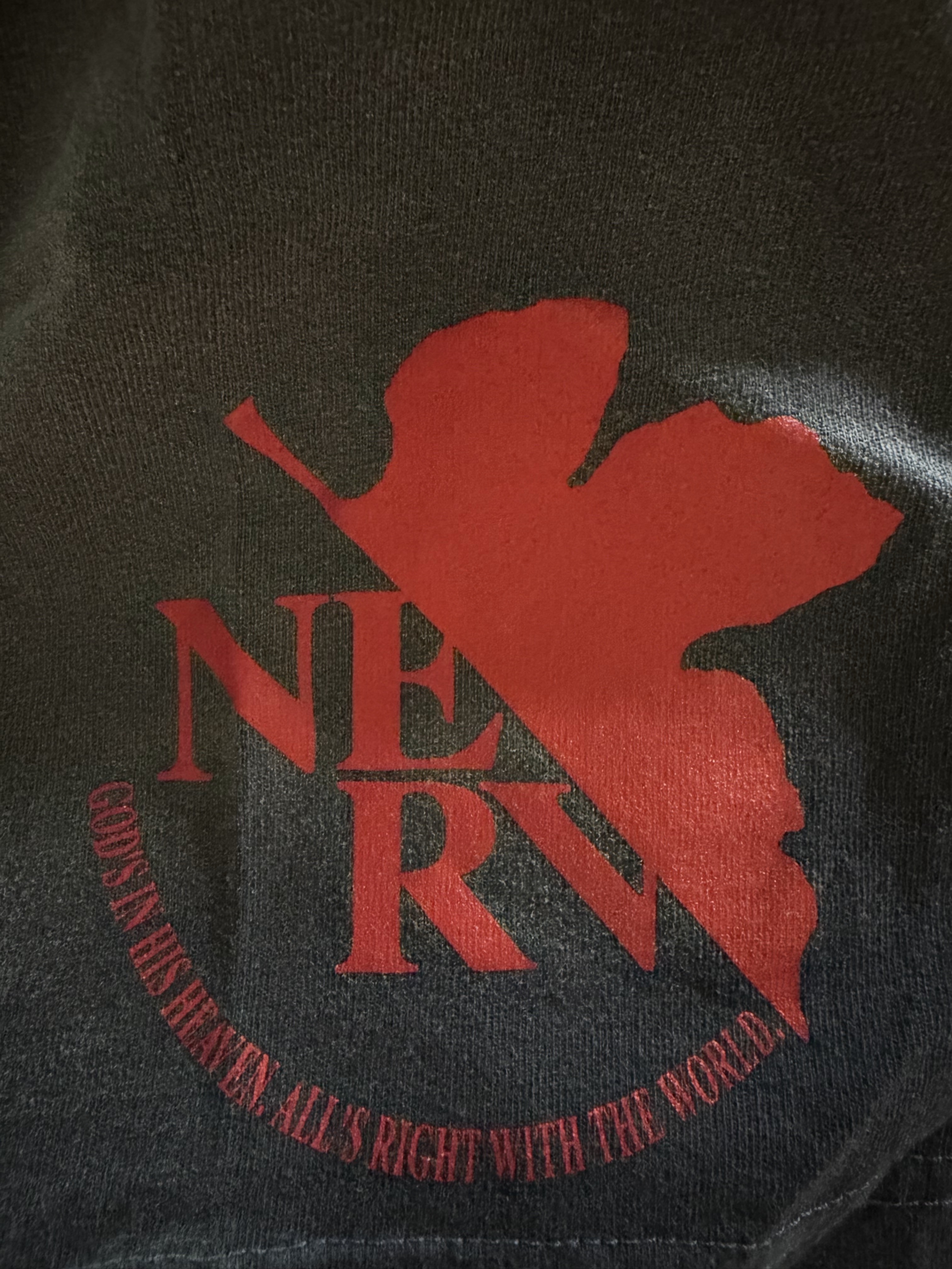 Protocol Index x Evangelion Overdyed Vintage Rei T-Shirt Navy 착용 스타일 - 3