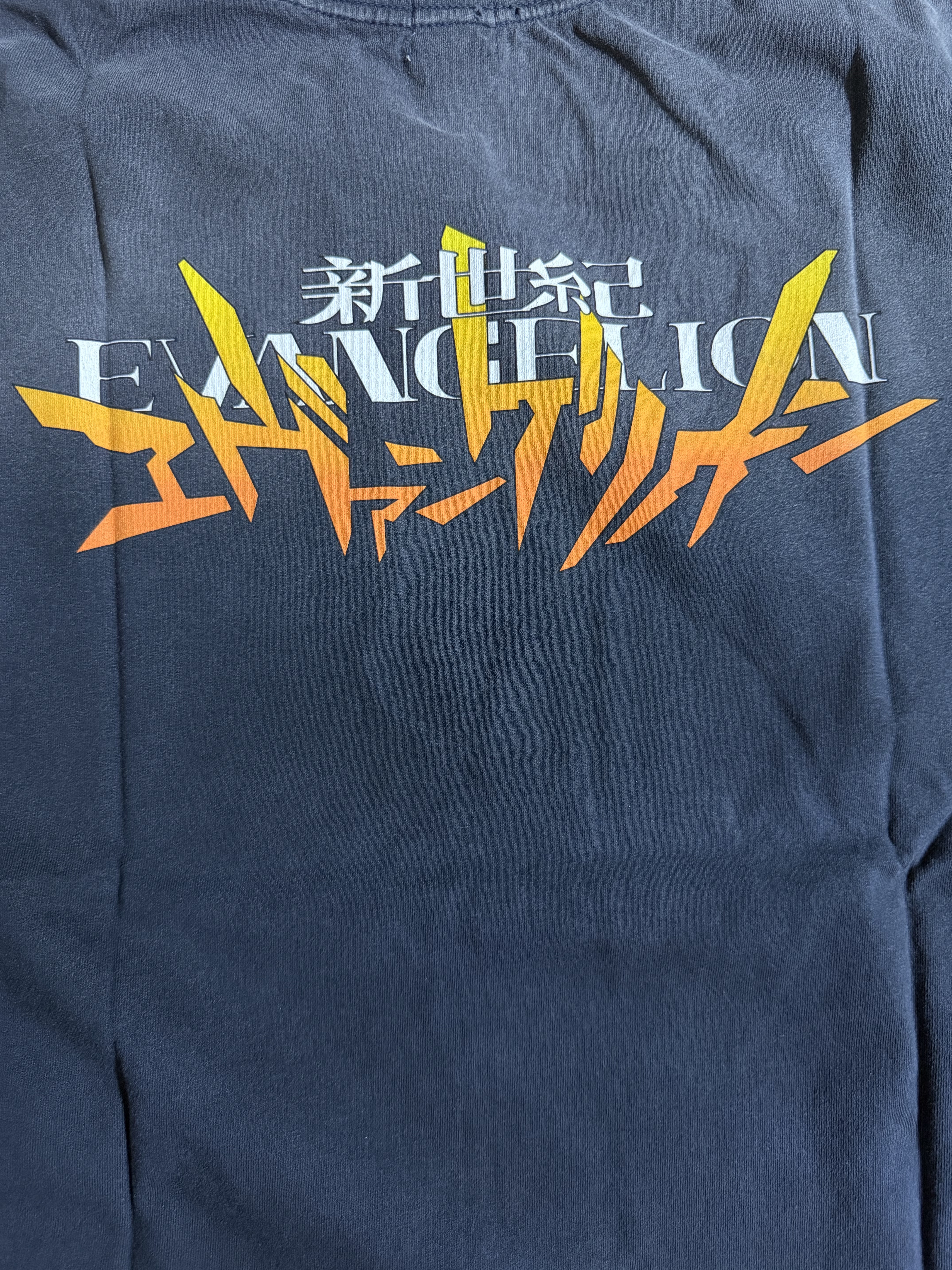 Protocol Index x Evangelion Overdyed Vintage Rei T-Shirt Navy 착용 스타일 - 2