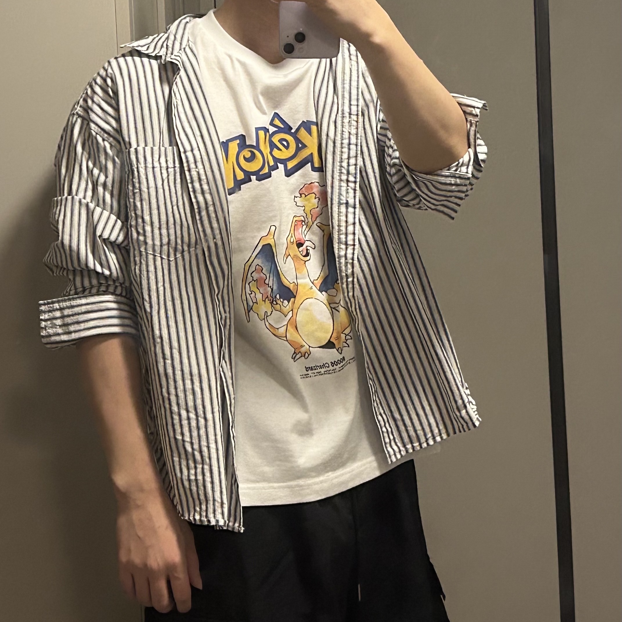Uniqlo UT x Pokemon Graphic T-Shirt 1A White 착용 스타일