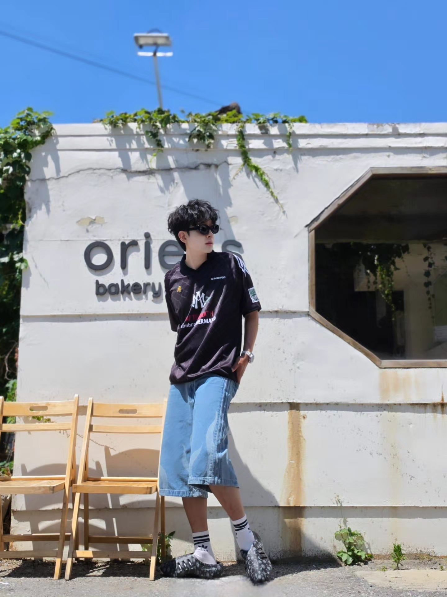 Atm X Umbro Football Jersey Black 착용 스타일 - 4