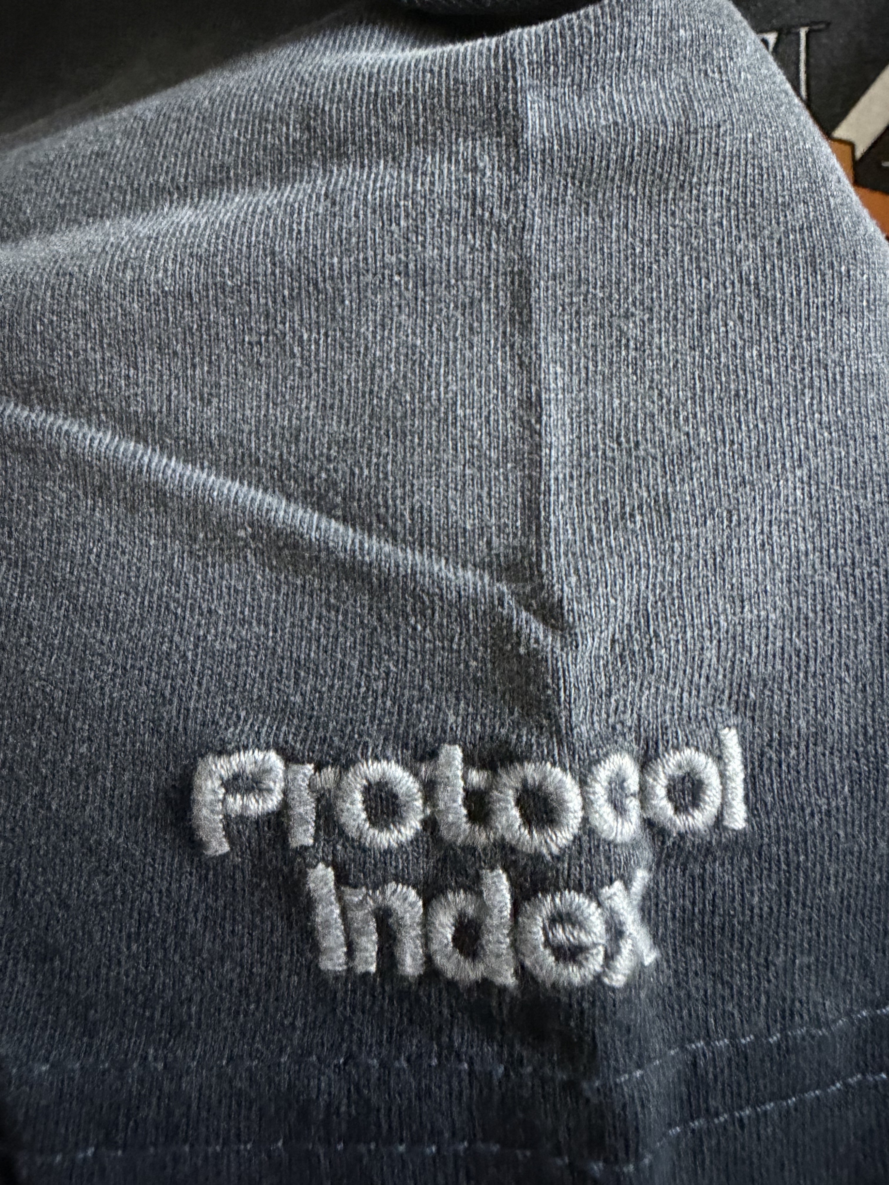 Protocol Index x Evangelion Overdyed Vintage Rei T-Shirt Navy 착용 스타일 - 4
