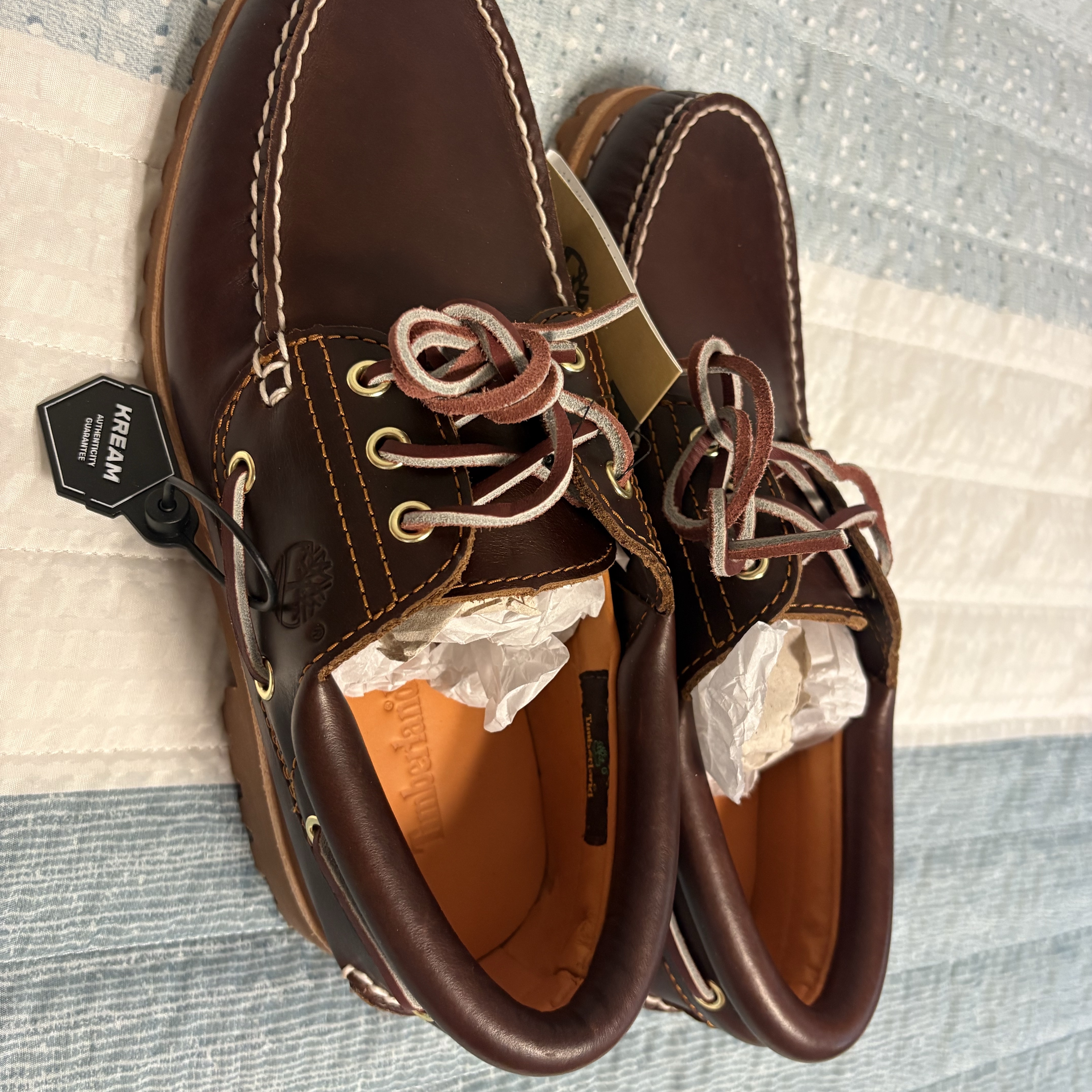 Timberland Classic 3-Eye Boat Shoes Brown - Wide 착용 스타일
