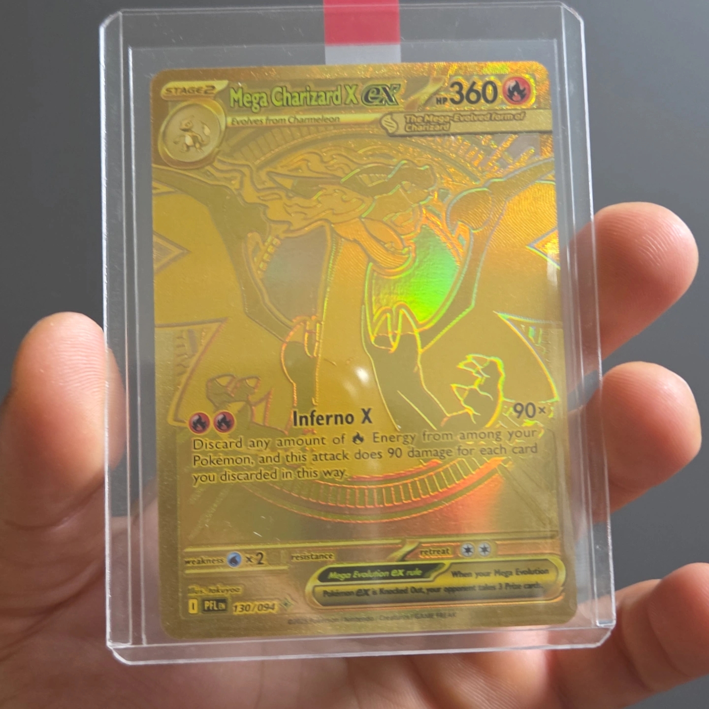 Pokemon TCG Mega Expansion Pack Inferno X Box (Pack of 30/Korean Ver.), Pokemon TCG Mega Charizard X ex MHR Phantasmal Flames (English Ver.) 착용 스타일 - 2