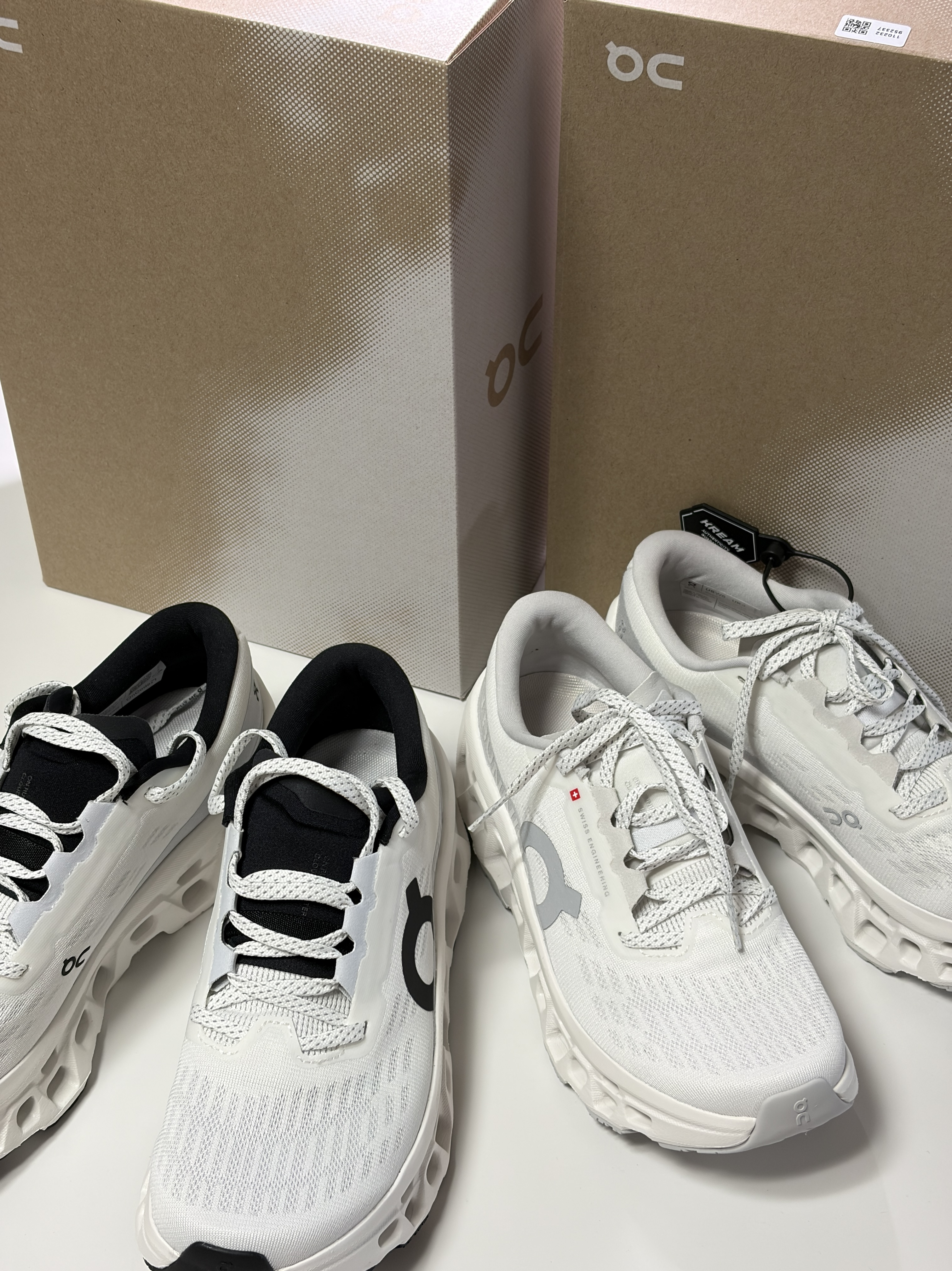 (W) On Running Cloudmonster 3 White Wolf 착용 스타일