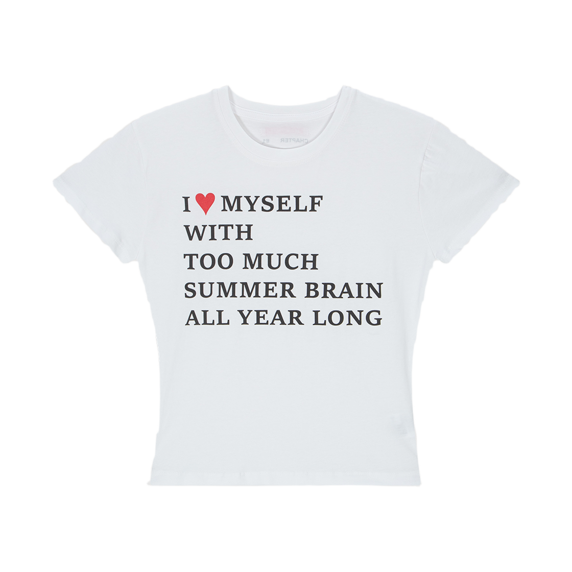 HF26BST022WT HIGHTIDE FRANKIE Summer Brain Tee White