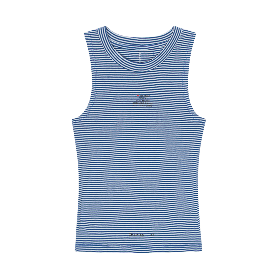 HF26BSL008BL HIGHTIDE FRANKIE Summer Brain Halter Neck Top Blue