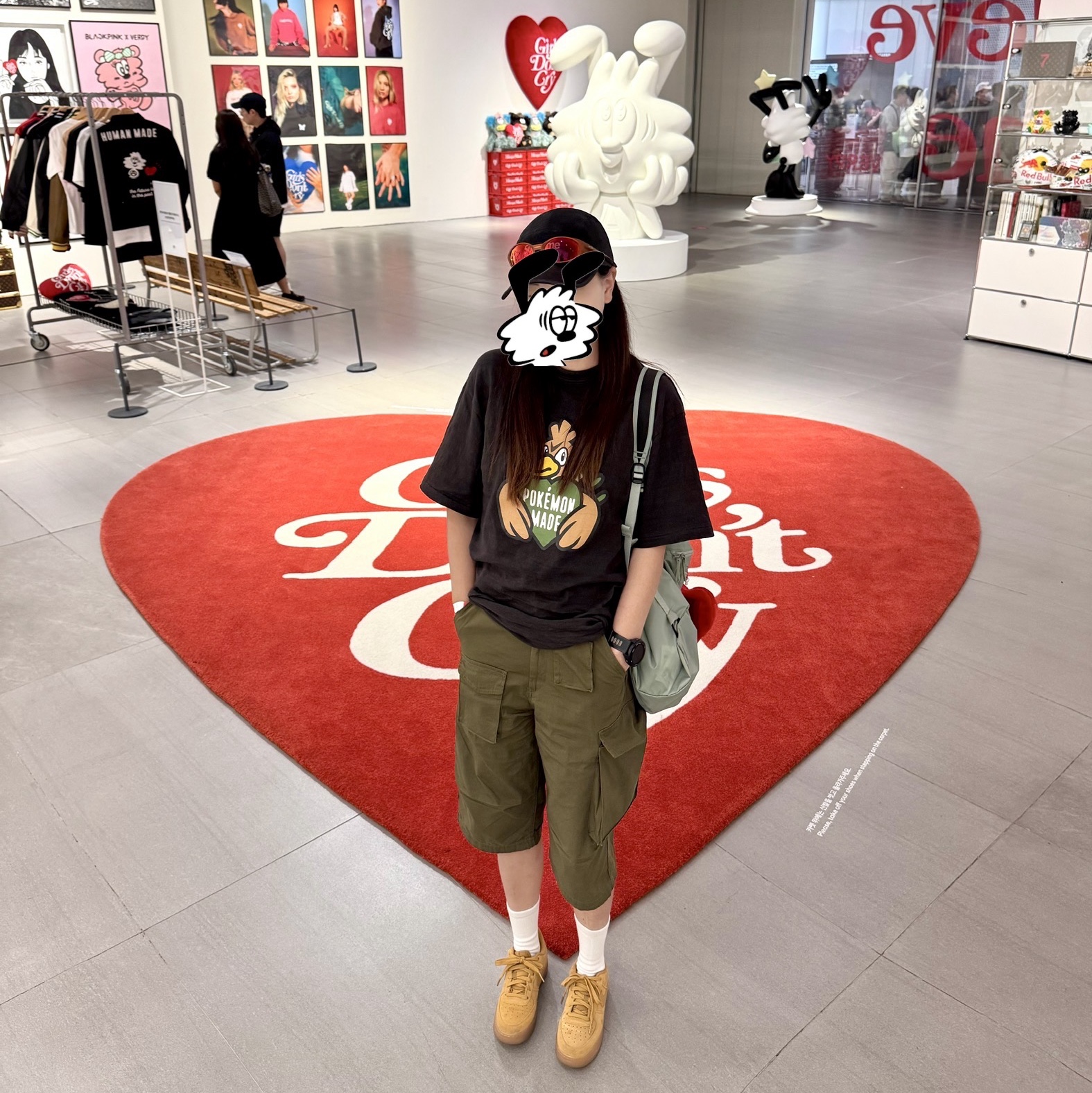 Human Made x Pokemon Made Graphic T-Shirt #2 Black, Nike Air Force 1 '07 WB Flax 착용 스타일 - 1