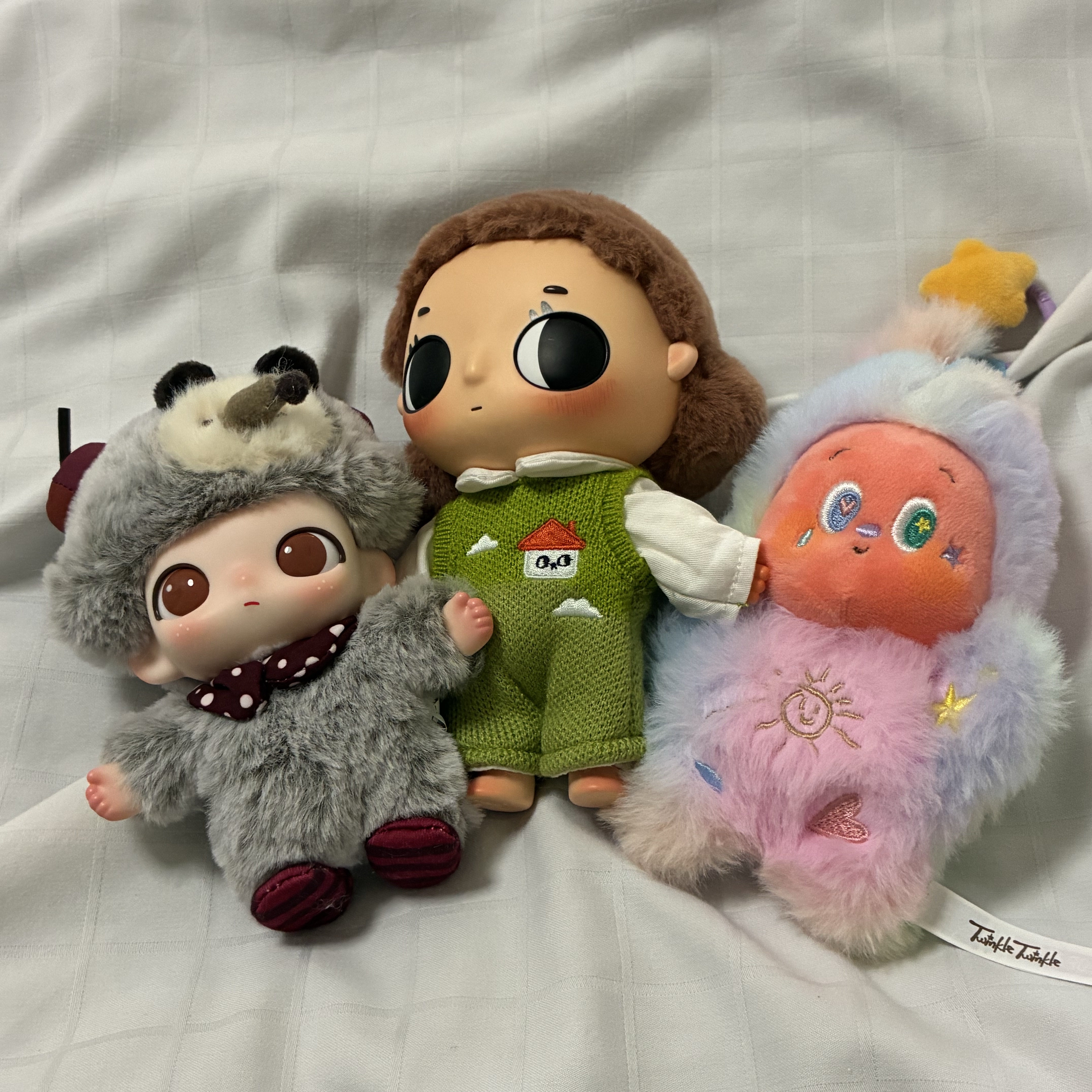 Pop Mart Twinkle Twinkle Sweet Dreams Forecast Series Plush Pendant Afterglow Marshmallow (Opened Case) 착용 스타일