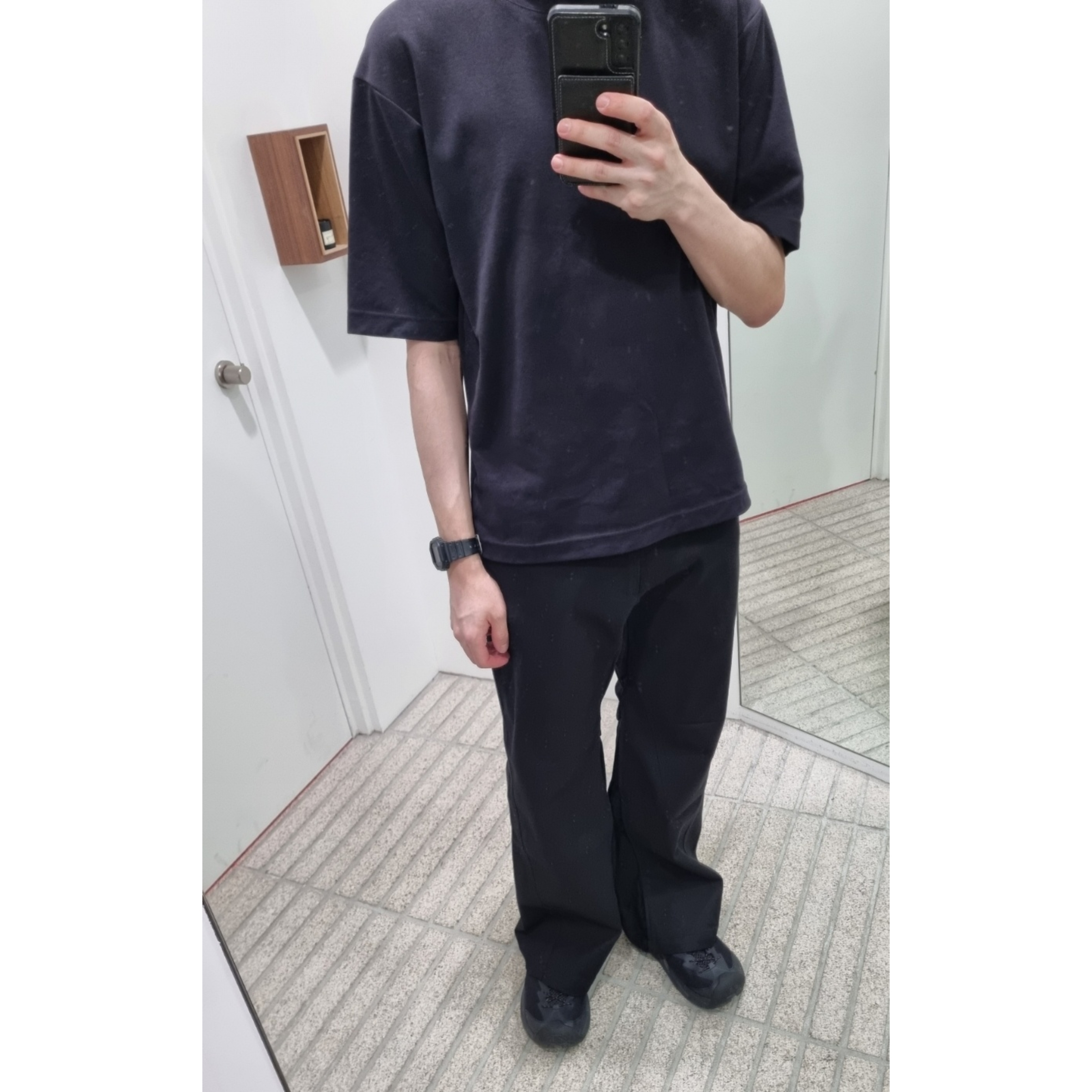 Hoka Hopara 2 Black, Xlim EP.9 02 Trousers Black 착용 스타일 - 1