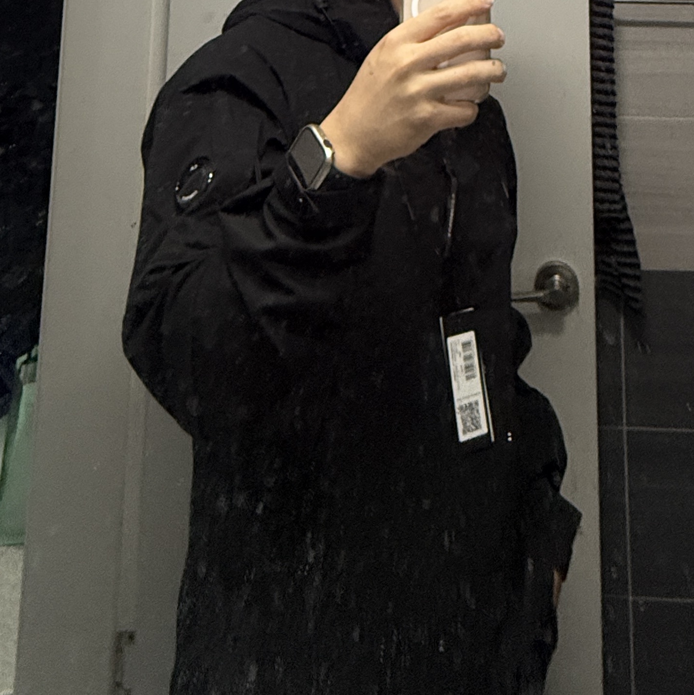 C.P. Company Pro-Tek Hooded Lens Jacket Black - 26SS 착용 스타일