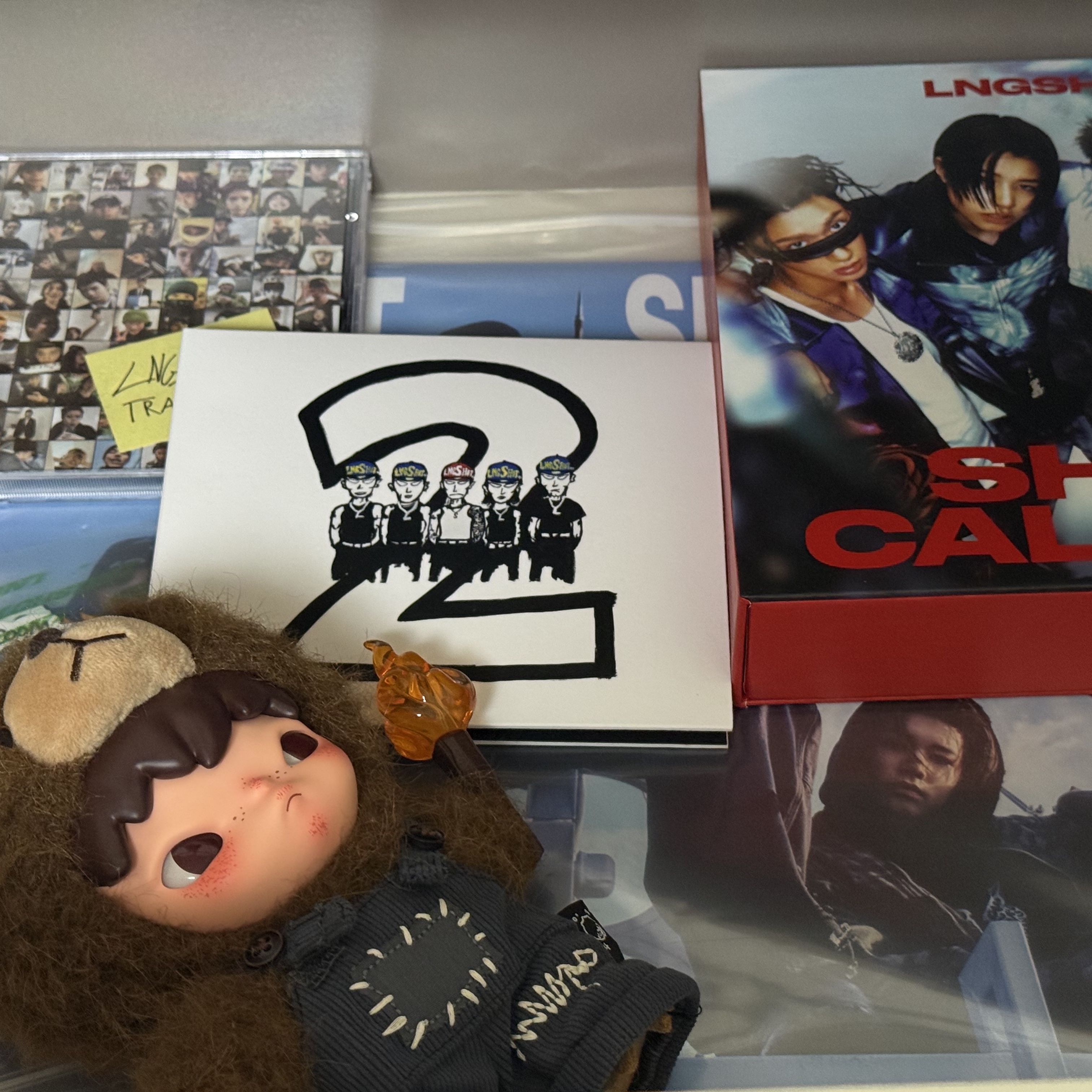 Pop Mart Hirono Living Wild-Fight For Joy Plush Doll 착용 스타일