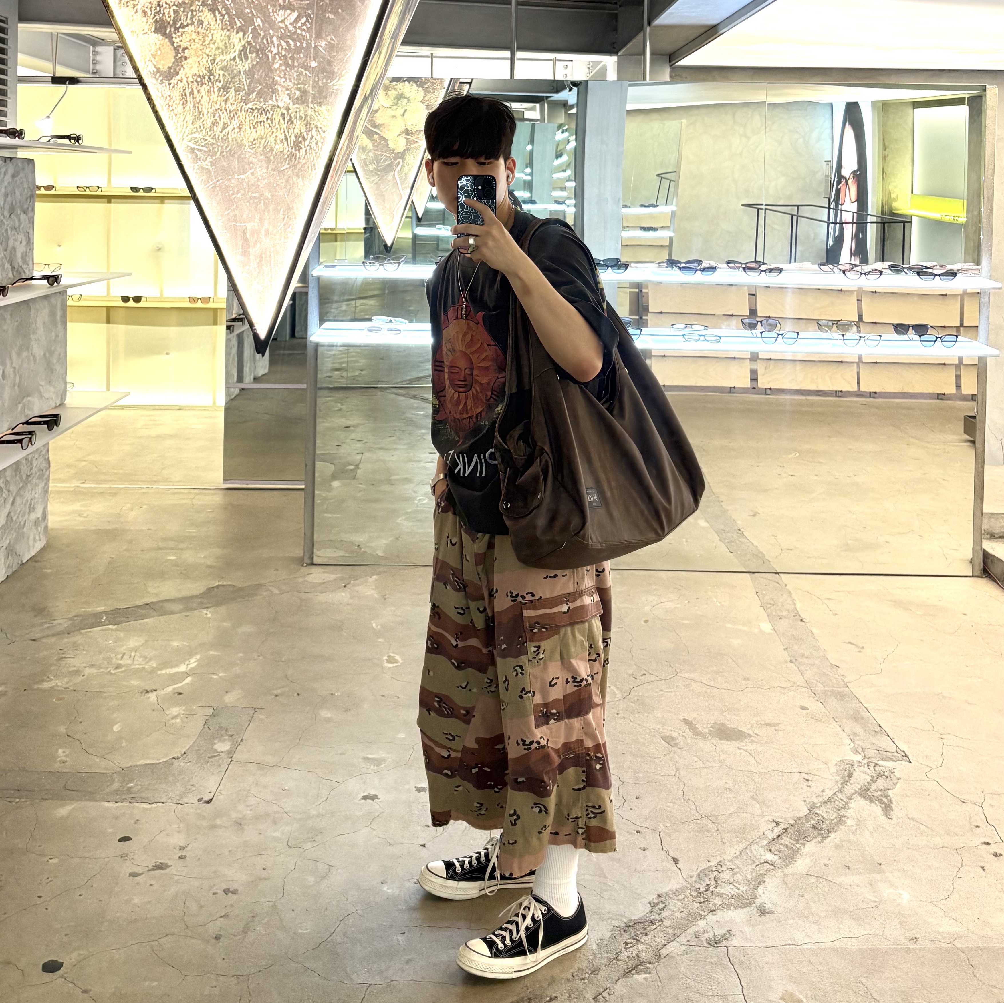 qualisartifexpereo Scavenger Shorts, Converse Chuck 70 Ox Black - Standard 착용 스타일