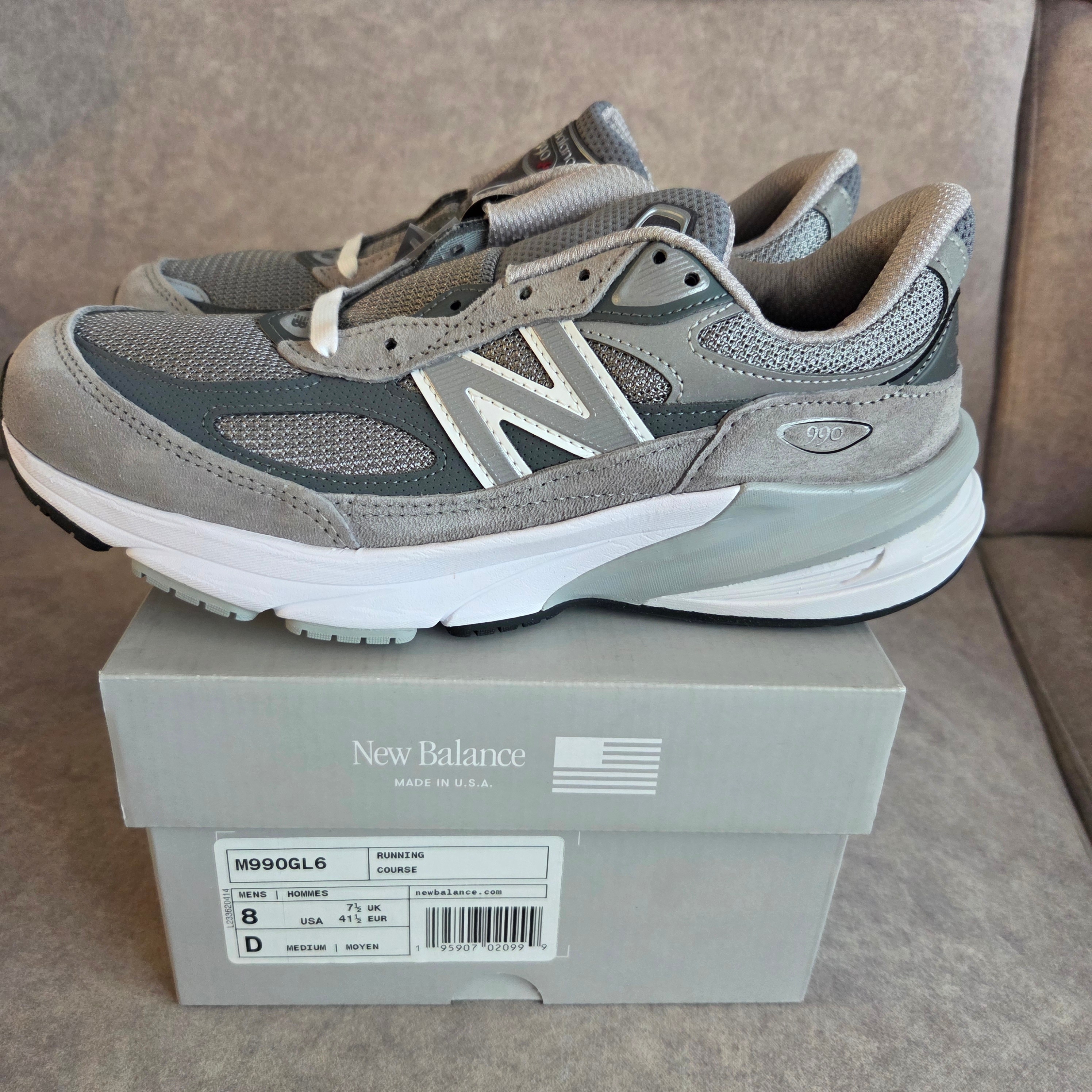 New Balance 990v6 Made in USA Grey - D Standard 착용 스타일