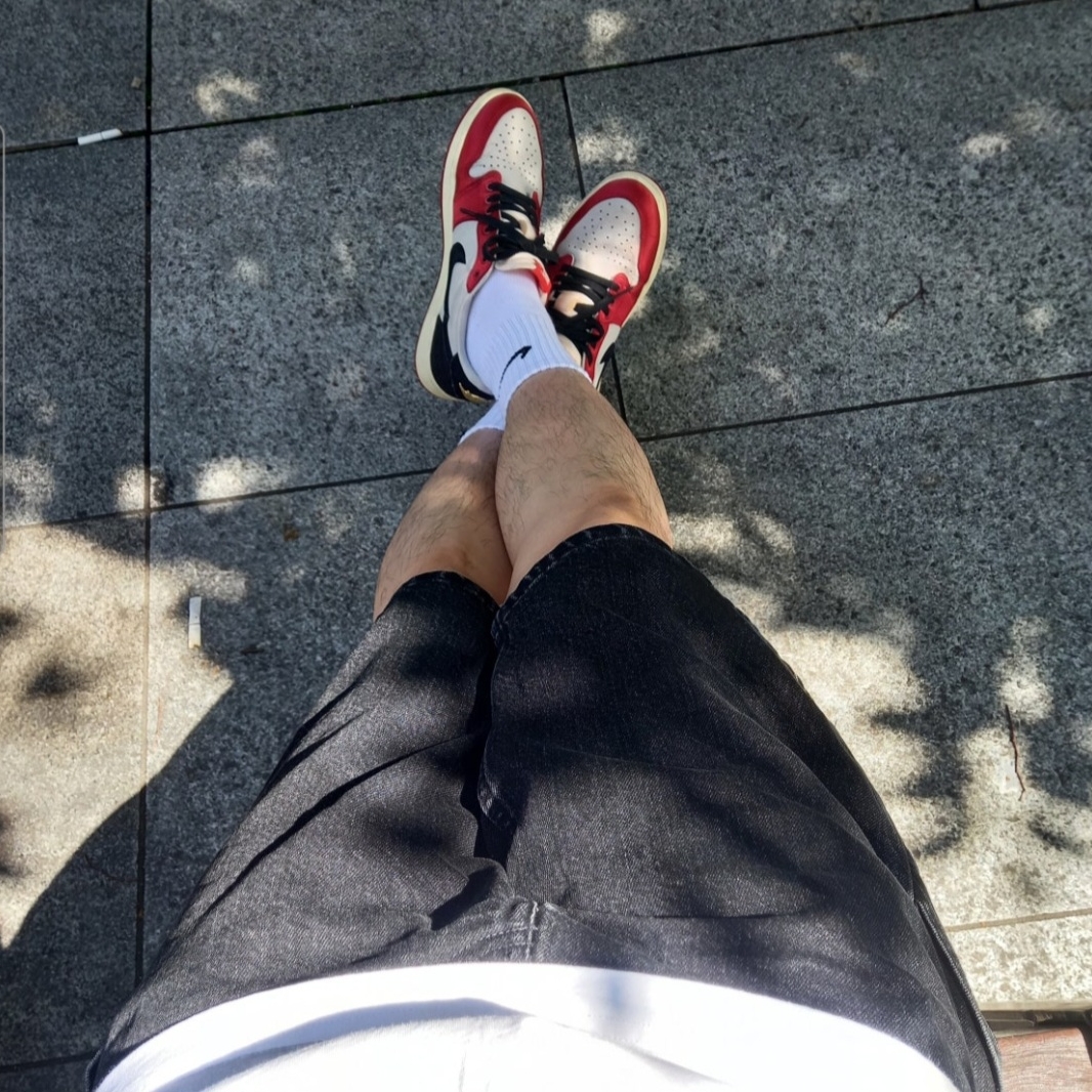 Supreme x MM6 Maison Margiela Box Logo T-Shirt White - 24SS, Supreme x Nike Denim Short Black - 24SS 착용 스타일 - 4