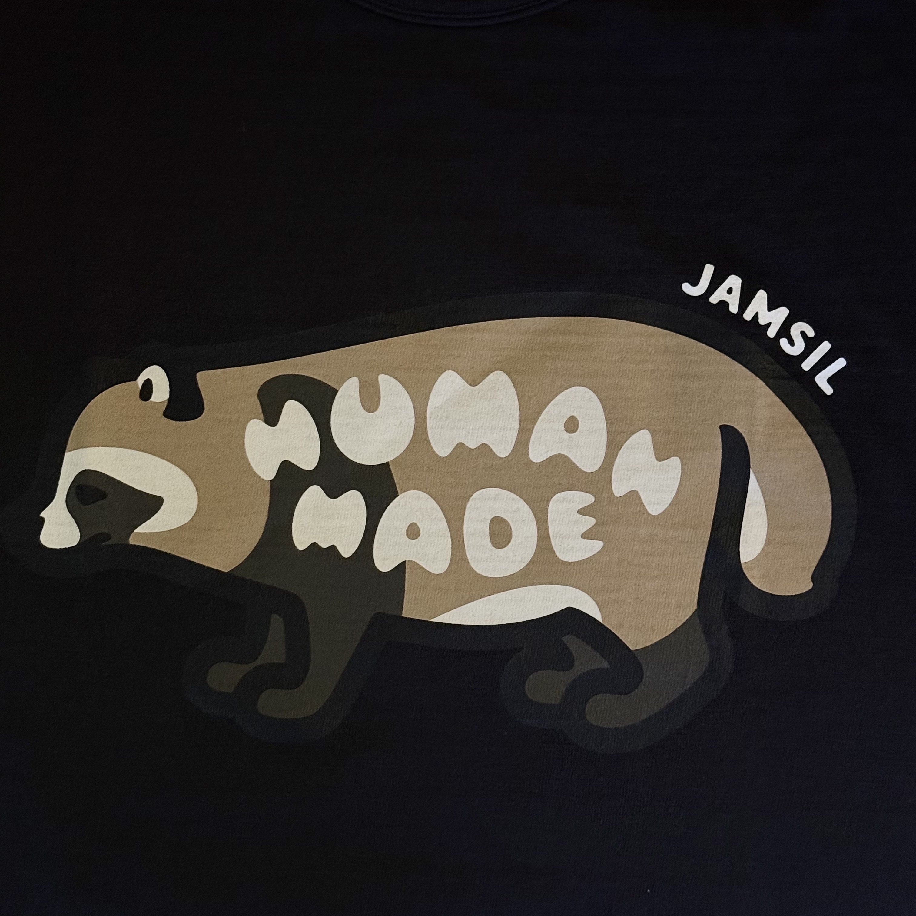 Human Made Animal Graphic T-Shirt Jamsil Black 착용 스타일