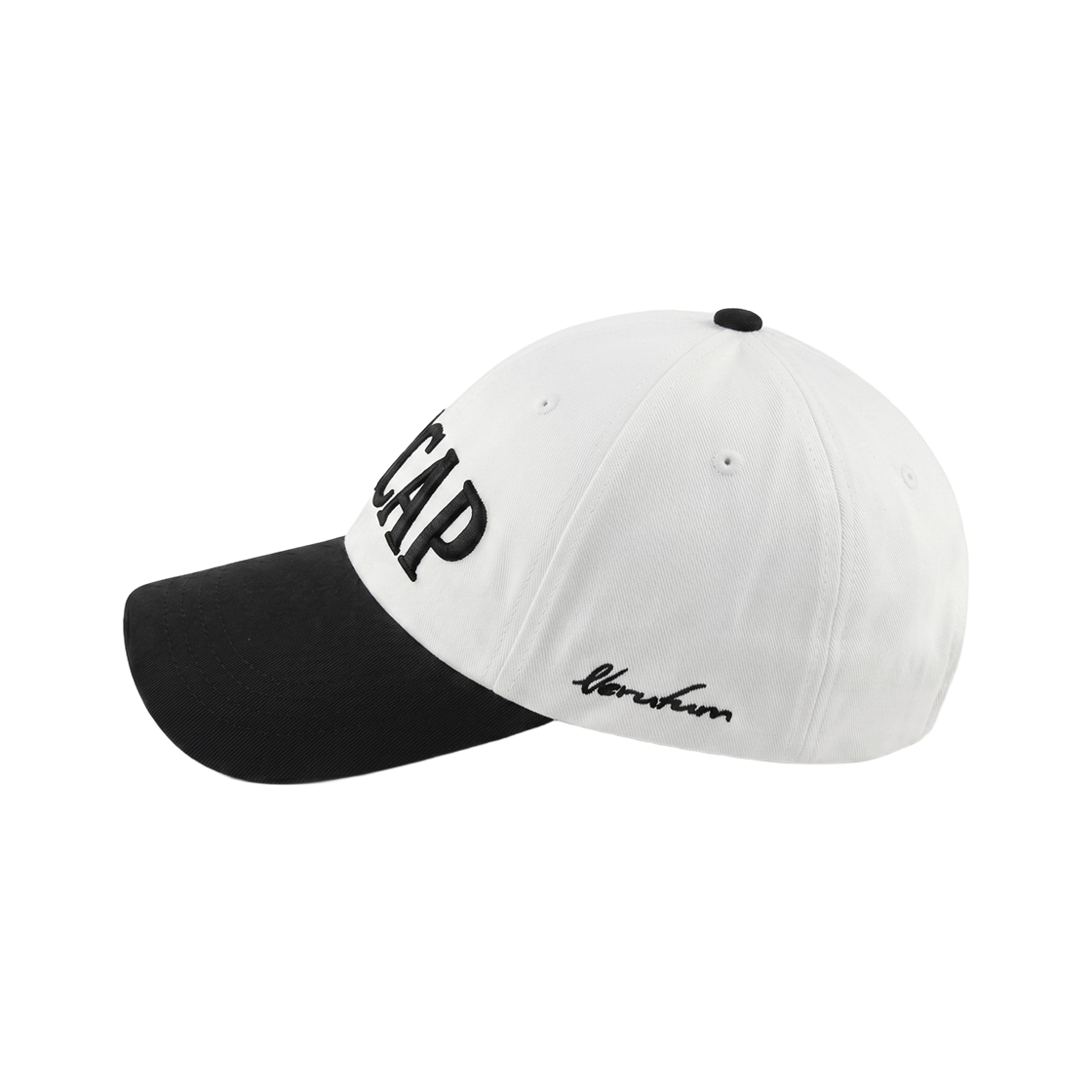 베루툼 노캡 볼드 슬로건 캡 화이트블랙(VERUTUM BC52B No Cap Bold Slogan Cap White Black) - 3