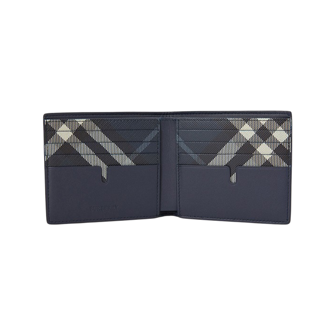 버버리 팝 체크 바이폴드 월렛 미드나잇 블루(Burberry Pop Check Bifold Wallet Midnight Blue) - 2
