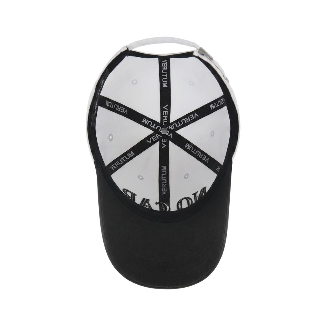 베루툼 노캡 볼드 슬로건 캡 화이트블랙(VERUTUM BC52B No Cap Bold Slogan Cap White Black) - 5