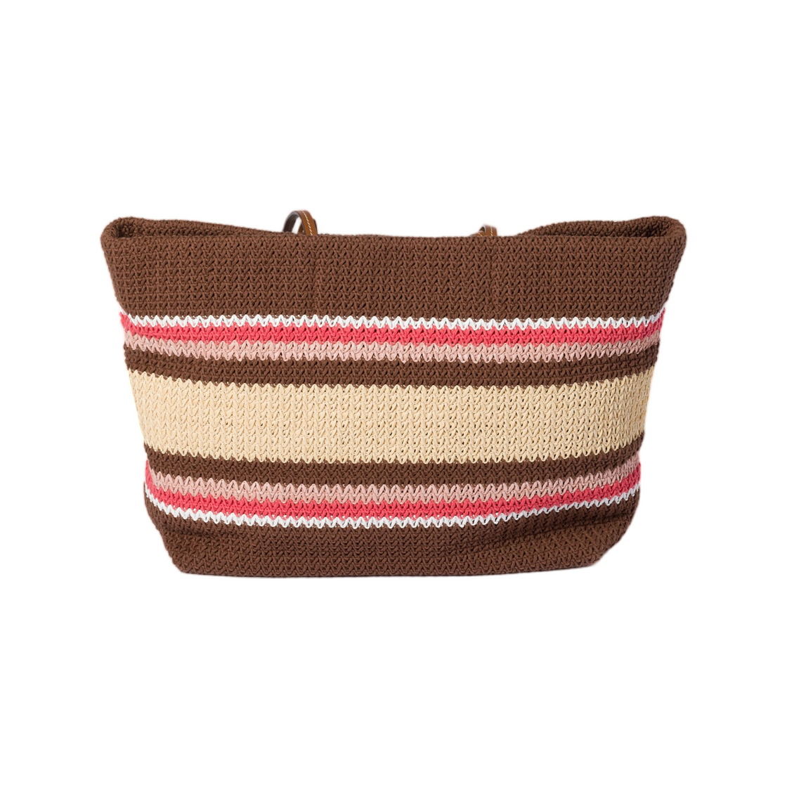미우 미우 라피아 이펙트 우븐 토트백 토바코 스트로베리 내츄럴(Miu Miu Raffia Effect Woven Tote Bag Tobacco Strawberry Natural) - 3