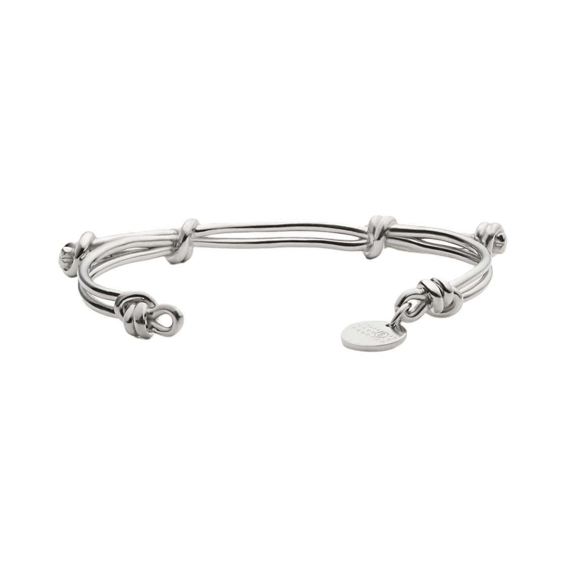 MM6 메종 마르지엘라 버니쉬드 커프 브레이슬릿 폴리쉬드 팔라디오(MM6 Maison Margiela Burnished Cuff Bracelet Polished Palladio) - 2