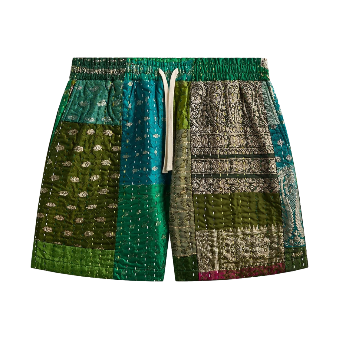 키스 & 킨 탈 패치워크 쇼츠 그린 멀티(Kith & Kin Tal Patchwork Short Green Multi) - 1