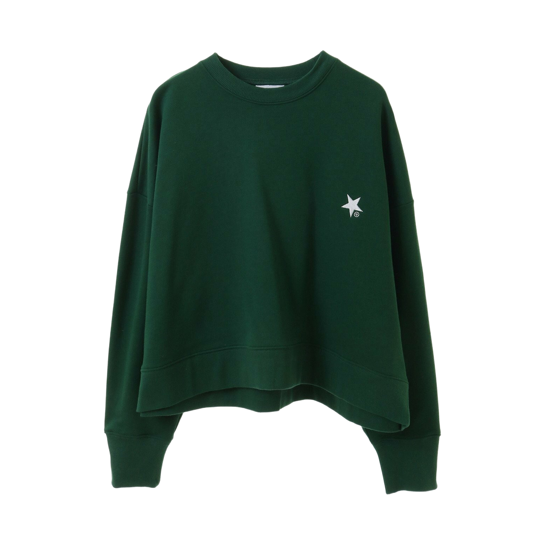 (W) 컨버스 도쿄 백 로고 숏 스웨트 그린((W) Converse Tokyo Back Logo Short Sweat Green)