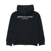 Wooyoungmi Back Logo Hooded Zipup Black - 26SS