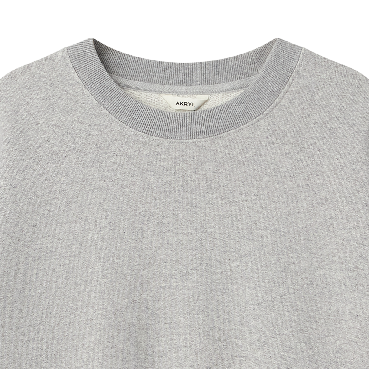 아크릴 박시 스웻셔츠 그레이 - 26FW(AKRYL Boxy Sweatshirt Grey - 26FW) - 3