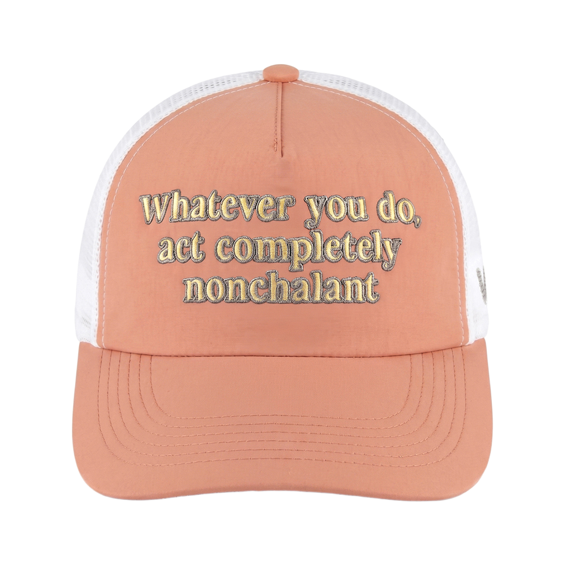 베루툼 슬로건 트러커 햇 핑크(VERUTUM VSH257 Slogan Trucker Hat Pink) - 2