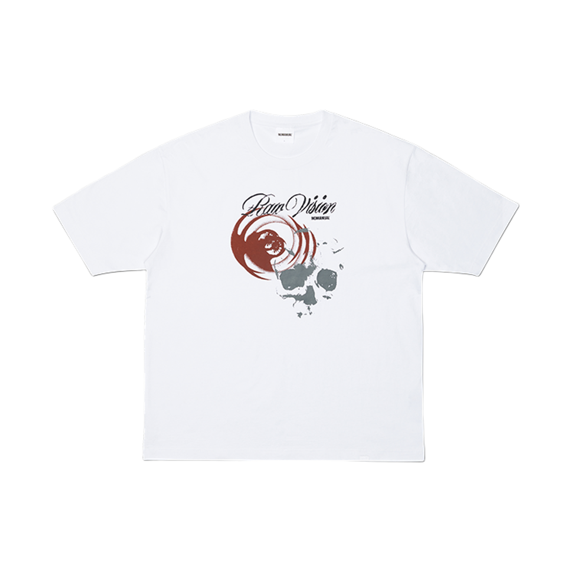 NMSS62TS13WHT NOMANUAL 3C Skull T-shirt White