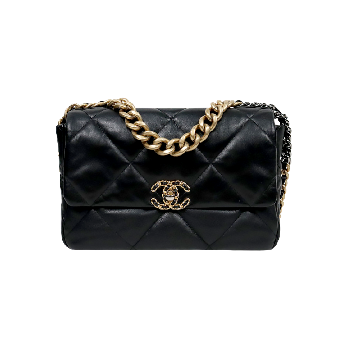 ITK9AG59GKE3 Chanel Black 19 Shoulder Bag