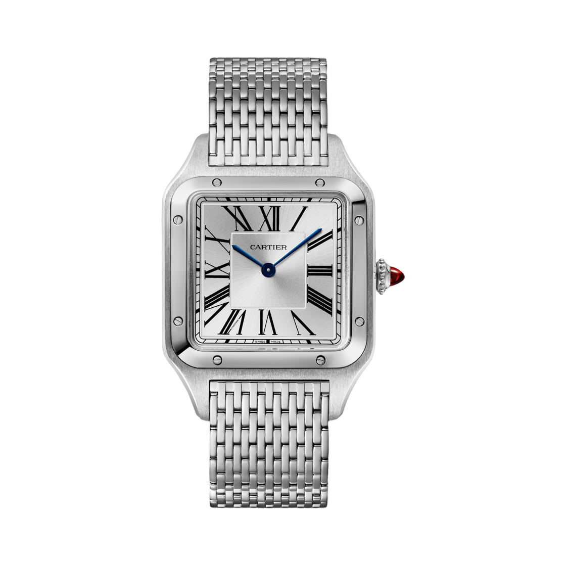 까르띠에 산토스-뒤몽 워치 플래티늄 화이트 골드 플래티늄 브레이슬릿(Cartier Santos-Dumont Watch Platinum White Gold Platinum Bracelet) - 1